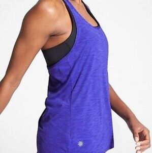 2 NWT Athleta Purple Box Jump Tanks XL
